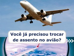 Voc� j� precisou trocar de assento no avi�o?